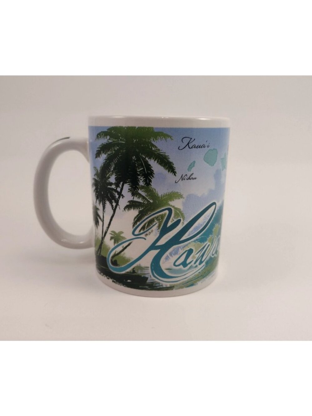ABC Hawaii Island Waves Ceramic Coffee Mug Tea Cup Tropical Vacation Getaway